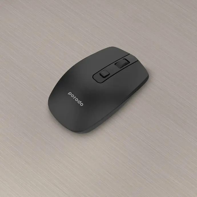 Porodo Keybord & Mouse Wireless Mouse 400mAh Battery Black
