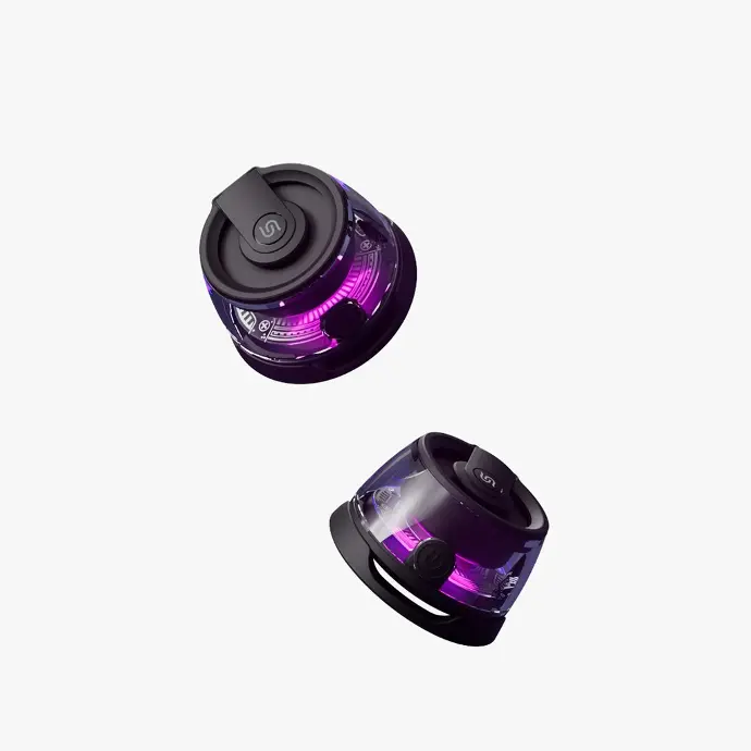 Porodo Soundtec Speaker Charme Magnetic Speaker Magnetic Attachment Black