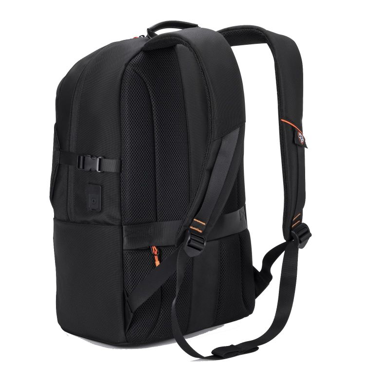 Porodo Gaming PU Laptop Backpack With USB-C Port and PS5 - Black side back