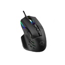 Porodo Gaming 9D Wired Mouse DPI 12800 with 13 Modes RGB Light - Black	