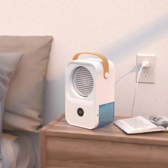 alt tag="Porodo Lifestyle Water & Ice Nano Mist Cooling Fan Digital Display White"