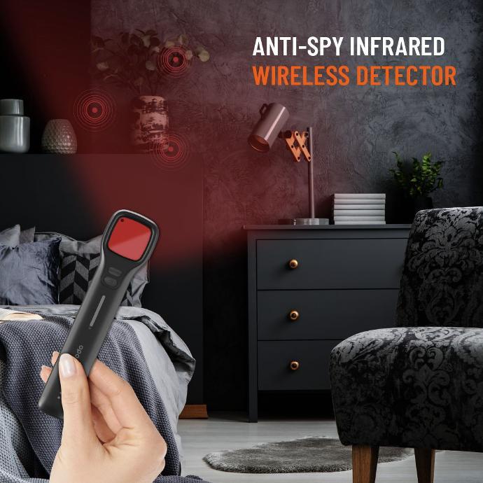 alt tag="Porodo Anti-Spy Infrared Wireless Detector Stay Safe & Alert Compact Black"