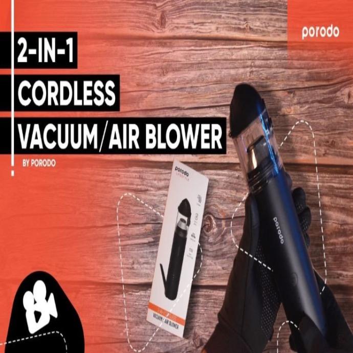 alt tag="Porodo Lifestyle Portable Vacuum & Air Blower Massive Suction Power Black"
