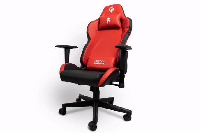 alt tag="Porodo Gaming Professional Gaming Chair With Molded Foam Seats And 2D Armrest Adjustable Black and Red"