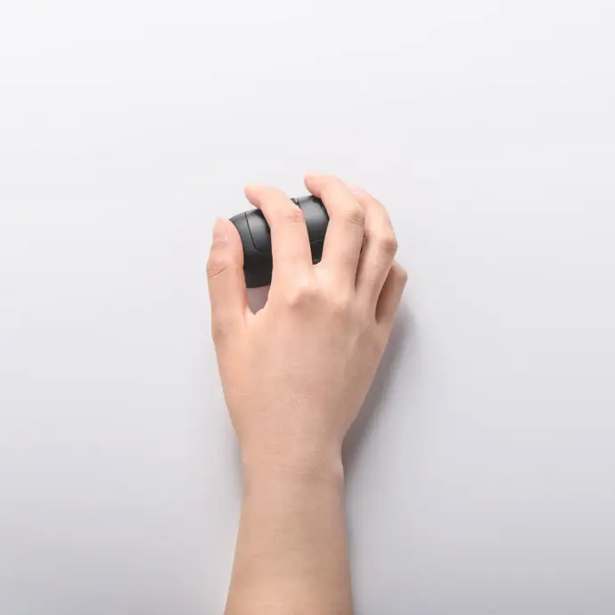 Porodo Keybord & Mouse Wireless Horizontal Mouse Optical Sensor Black