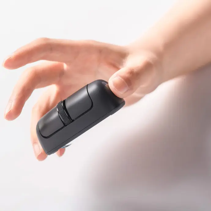Porodo Keybord & Mouse Wireless Horizontal Mouse Compact Black
