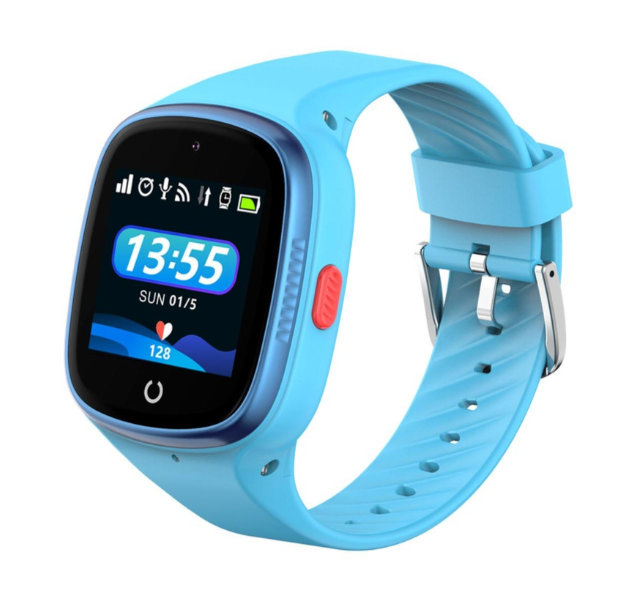Kids 4G Smart Watch alt="kids blue 4G smart watch "