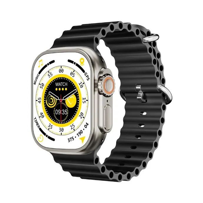 Porodo Smart Watch & Strap Ultimo Titan Smart Watch Health Monitoring Black