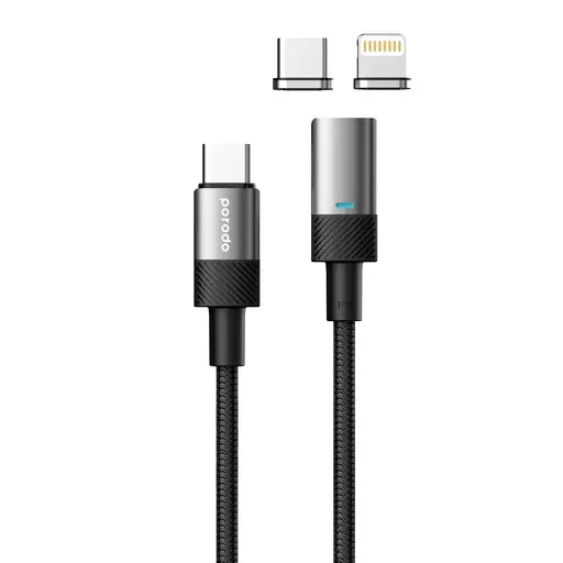 Porodo Cable & Charger Fast Charging Cable Secure & Reliable Black