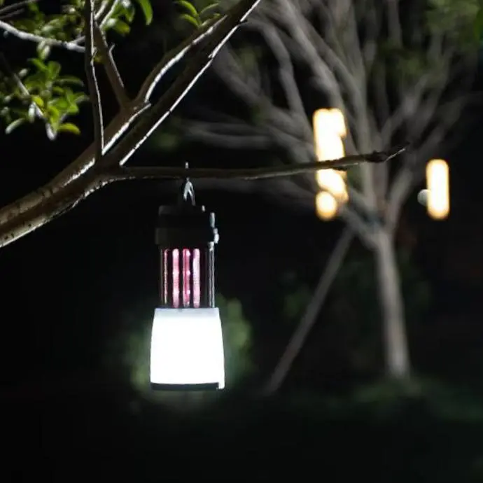 Porodo LifeStyle Flash Light & Torch Outdoor Lamp 80LM Lumen BlackGrey