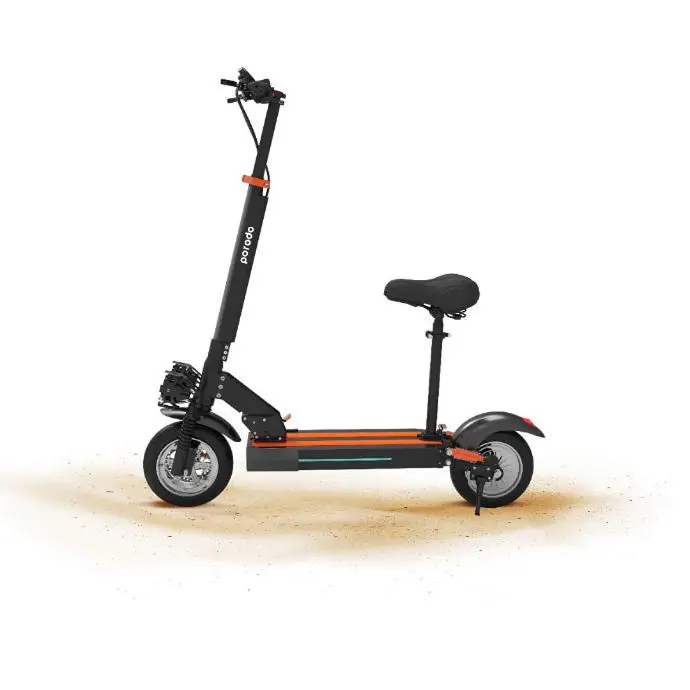 Porodo Scooter Electric Scooter 100Kg Max Load Black 