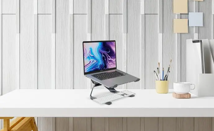 Porodo Holders & Stand Adjustable Laptop Stand Ergonomic Design Grey 