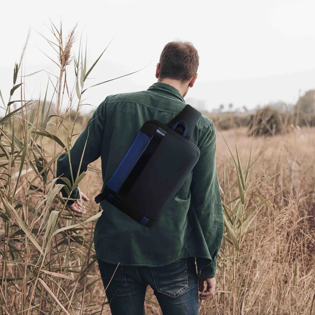 Cross Body Sling Bag with Fingerprint Lock