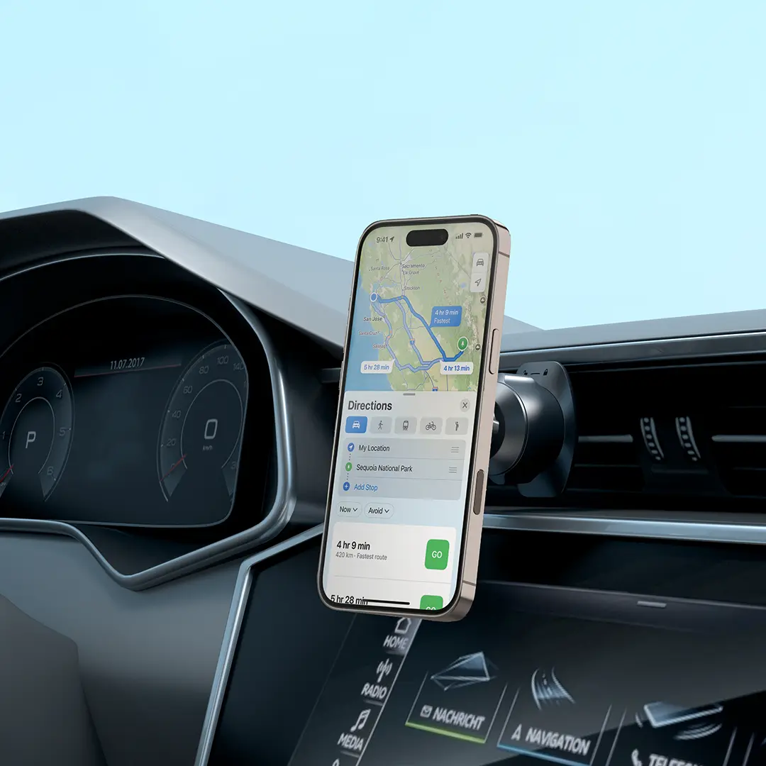 Magsafe Magnetic Air Vent & Dash Mount - Black