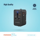 Porodo Blue Dual Port Universal Charger - Black