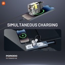 Porodo Dual Output Transparent Quick Charger PD 20W + QC 18W EU - Black