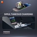 Porodo Dual Output Transparent Quick Charger USB-C PD And USB-A QC With USB-C To USB-C Cable 1.2m UK