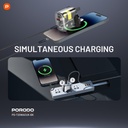 Porodo Dual Output Transparent Quick Charger PD 20W + QC 18W UK - Black