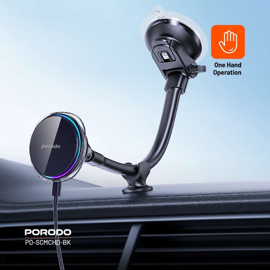Porodo Semiconductor Cooling Magsafe Charging Mount - Black