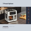 Porodo LifeStyle 5L Glass Pot Air Fryer - White