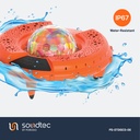 Porodo Soundtec Disco LED Light Floating Waterproof Speaker - Orange