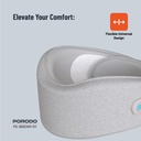 Porodo Neck Pillow Massager with Hot Compress - Gray