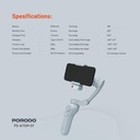 Porodo AI Tracker Gimbal P7C Pro Plus -  Grey