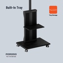 Porodo 32"-75" TV Floor Stand With Wheels 