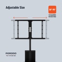 Porodo 32"-75" TV Floor Stand With Wheels 