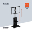 Porodo 32"-75" TV Floor Stand With Wheels 