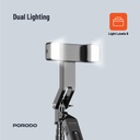 Porodo 360° Tilt Handle Media Pod Folding Quad Base​ - Black
