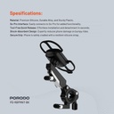 Porodo 360° Rotatable Bike Phone Mount - Black