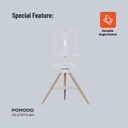 Porodo TV Stand Wooden Tripod