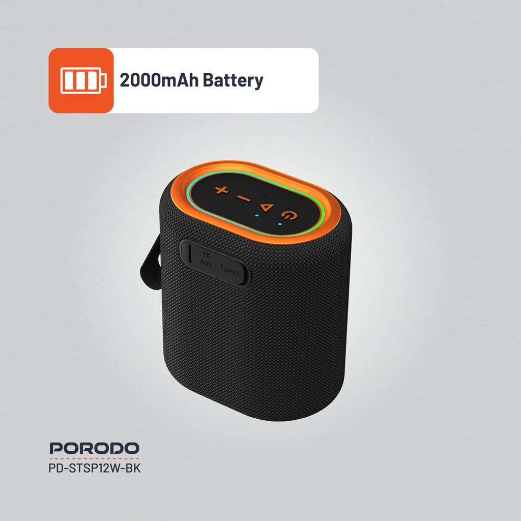 Porodo Soundtec Rave Portable Speaker - Black