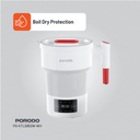 Porodo Lifestyle Portable Folding Electric Kettle - White