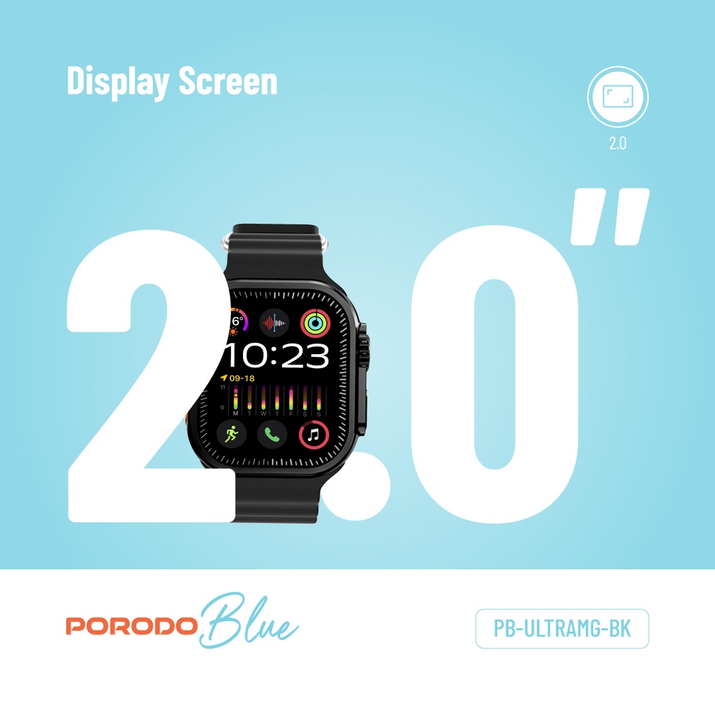Porodo Blue Watch Ultra with Motion Gestures