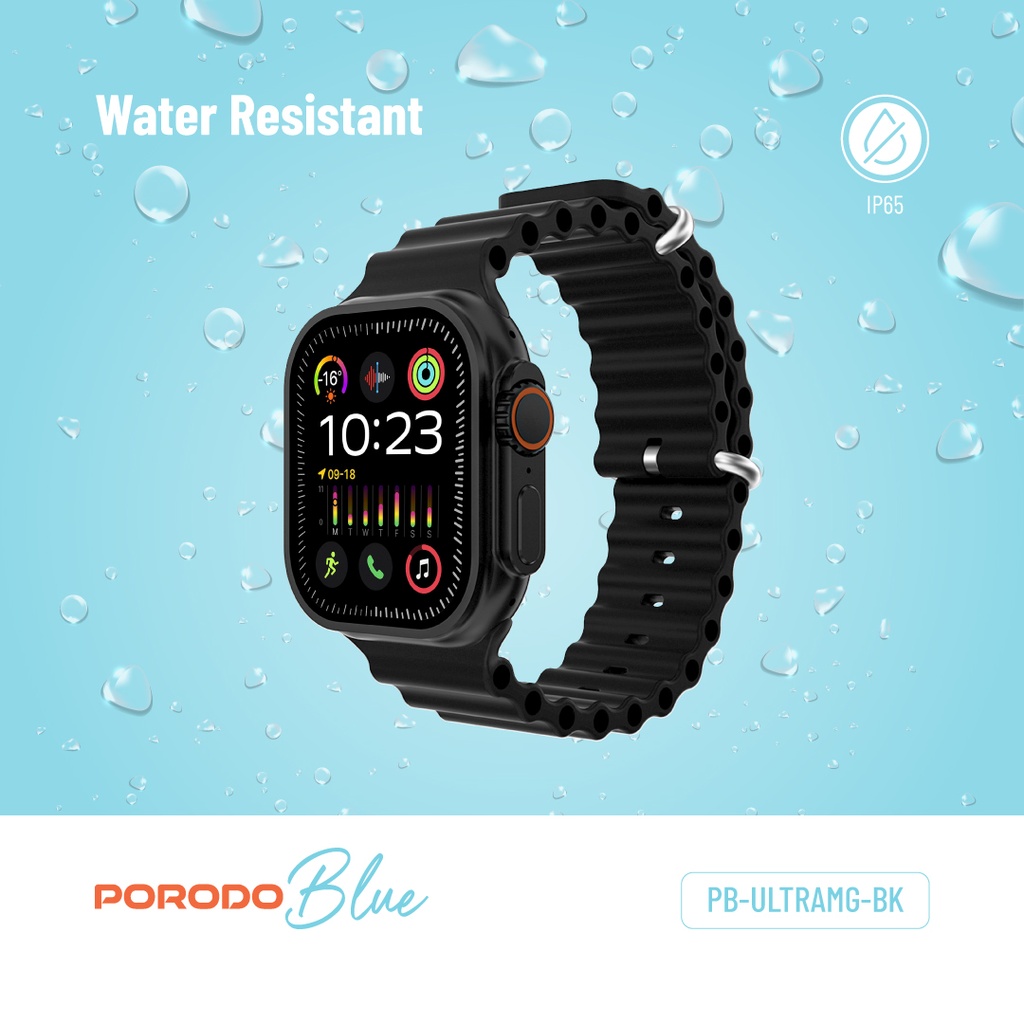 Porodo Blue Watch Ultra with Motion Gestures