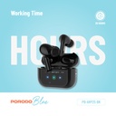 Porodo Blue Earbuds Pro2 Touch Display - ANC + ENC	