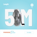 Porodo Blue 16.4 Ft Sound Reactive RGB Strip Light with 44 Key Remote