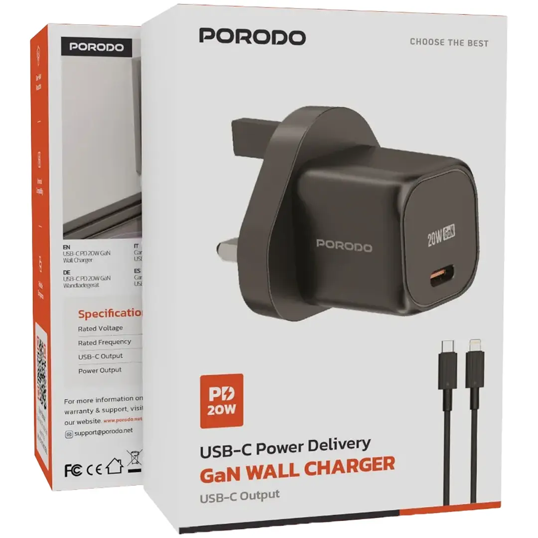 Porodo PD 20W UK Fast Charger 1.webp