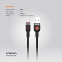 Porodo Braided Cable USB-A to Micro - Black