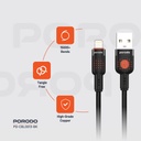 Porodo Braided Cable USB-A to Lightning