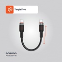 Porodo Braided Cable USB-C to USB-C - Black