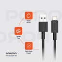 Porodo USB-A to Lightning Durable Charging Cable 