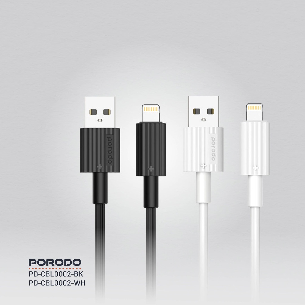 Porodo USB-A to Lightning Durable Charging Cable 