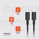 Porodo USB-C to USB-C Durable Charging Cable 