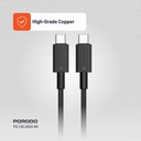 Porodo USB-C to USB-C Durable Charging Cable 