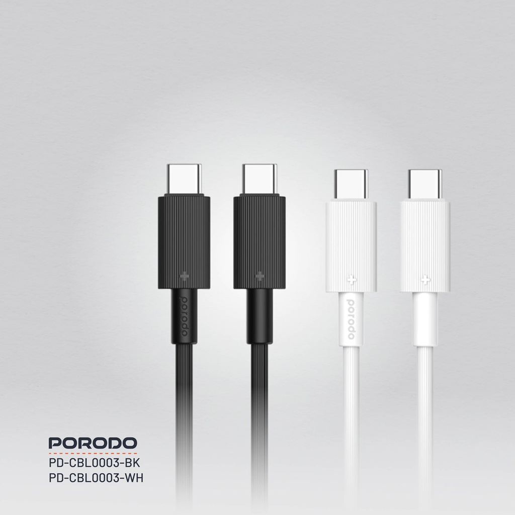 Porodo USB-C to USB-C Durable Charging Cable 
