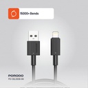 Porodo USB-A to Lightning Durable Charging Cable 