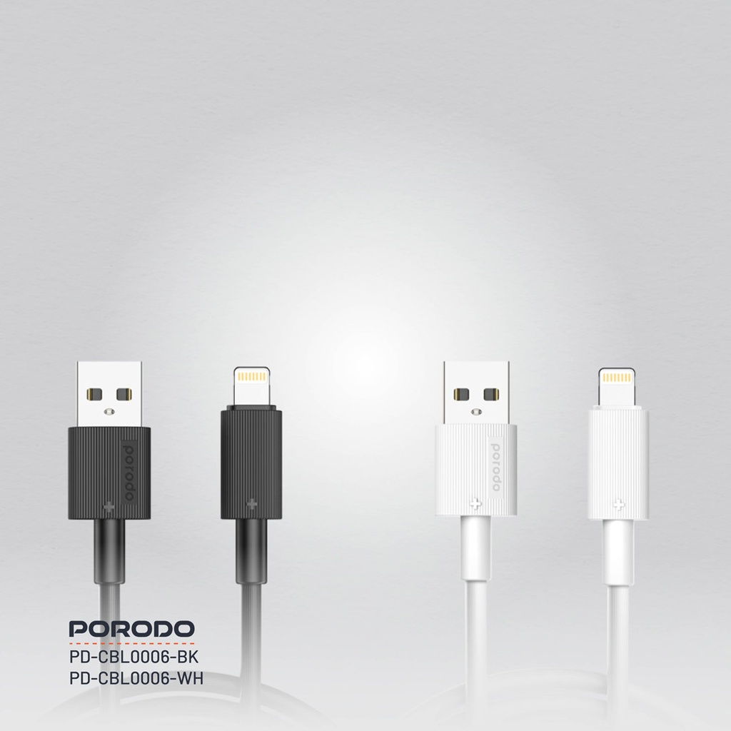Porodo USB-A to Lightning Durable Charging Cable 